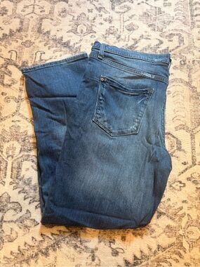 DKNY Jeans Boyfriend Distressed Blue Denim 16